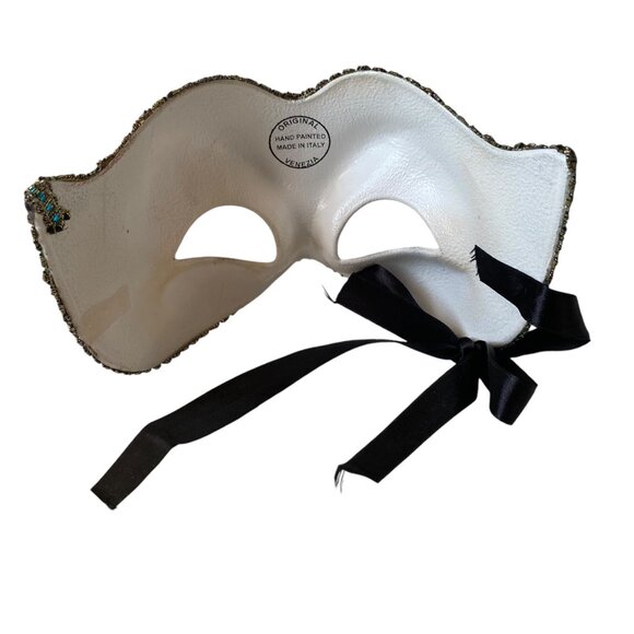 Hand-Painted Venetian Masquerade Mask Colorful Halloween Rainbow Carnival Italy - Picture 3 of 7